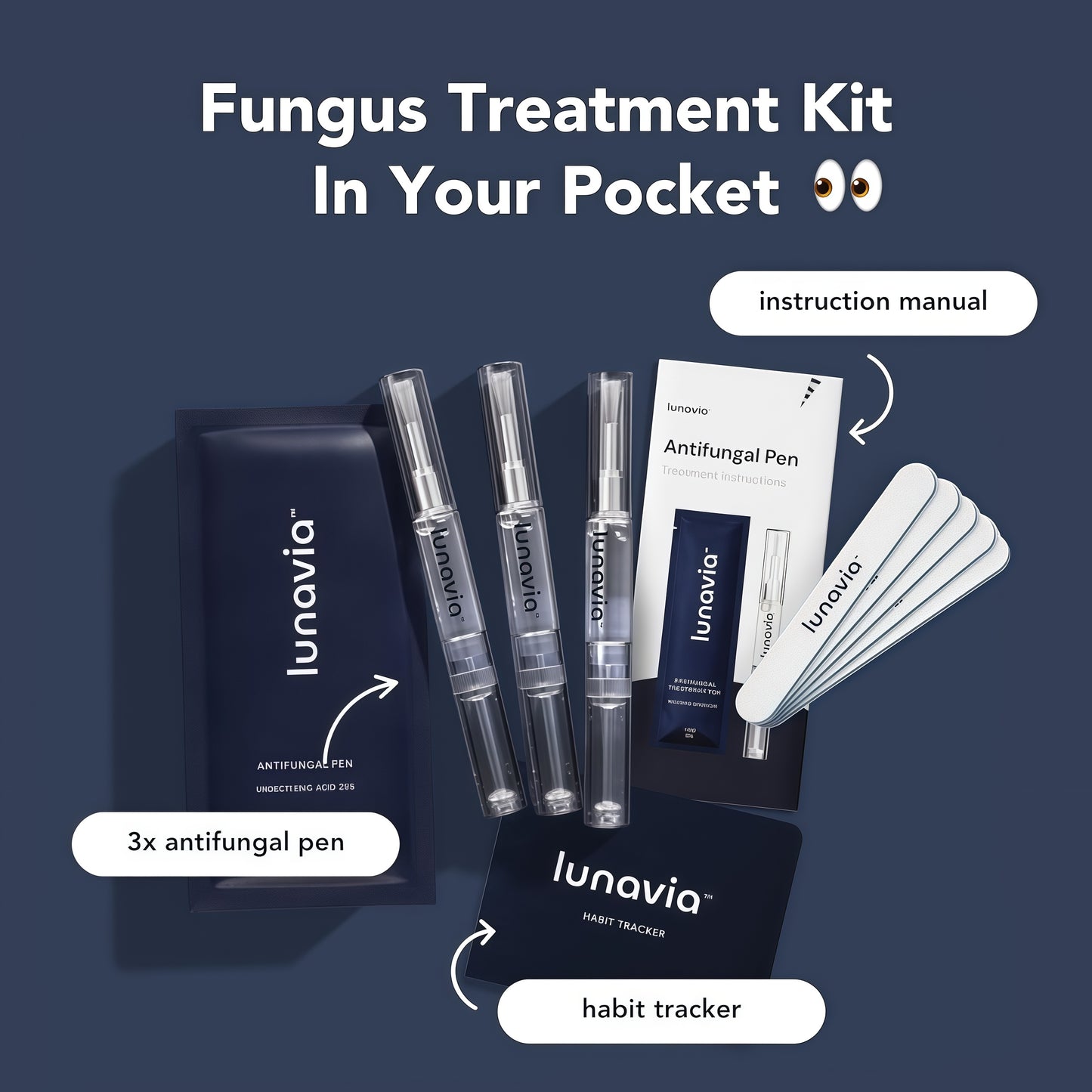 Antifungal Pen - Cures Most Athlete's Foot, Jock Itch, andRingworm -25% Undecylenic Acid with added Tea Tree,Jojoba, Clove Bud Oils & Aloe(2pack)